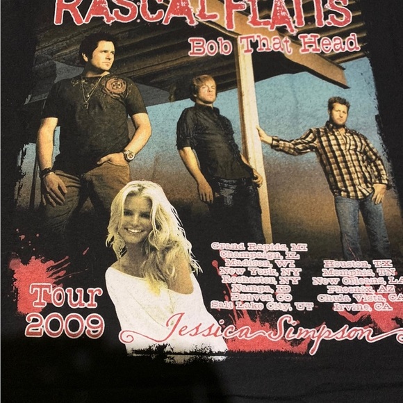 Rascal Flatts Bob that head Tour t-shirt - Picture 3 of 7